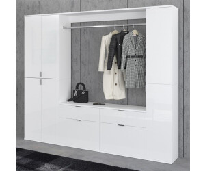 ebuy24 Garderoben Set Projektx1 3-teilig Hochglanz weiß (X07A9S16) ab  680,25 € | Preisvergleich bei | Garderoben-Sets