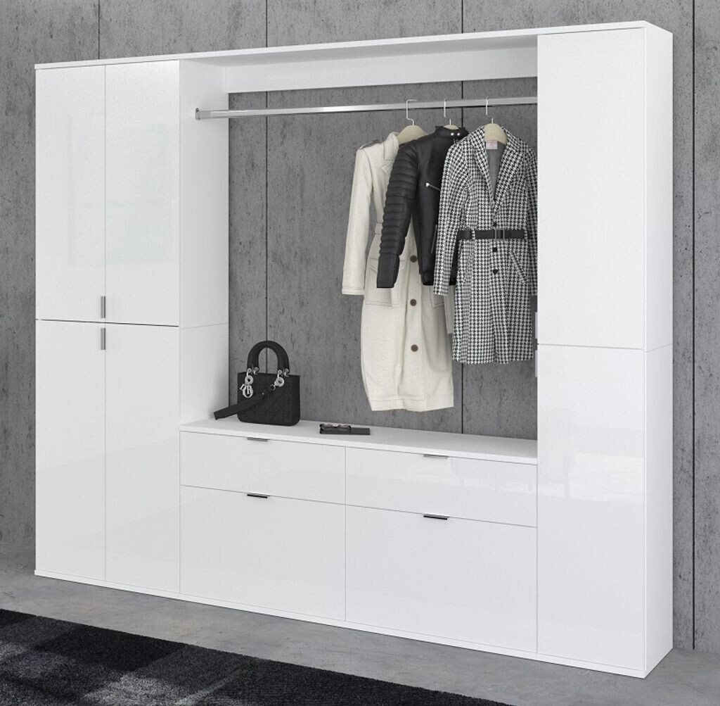 ebuy24 Garderoben Set Projektx1 3-teilig Hochglanz weiß (X07A9S16) ab  680,25 € | Preisvergleich bei