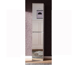 trendteam Garderobenschrank Mirror Weiß | 139,95 Melamin cm 37x191x34 Preisvergleich (171815101) bei ab €
