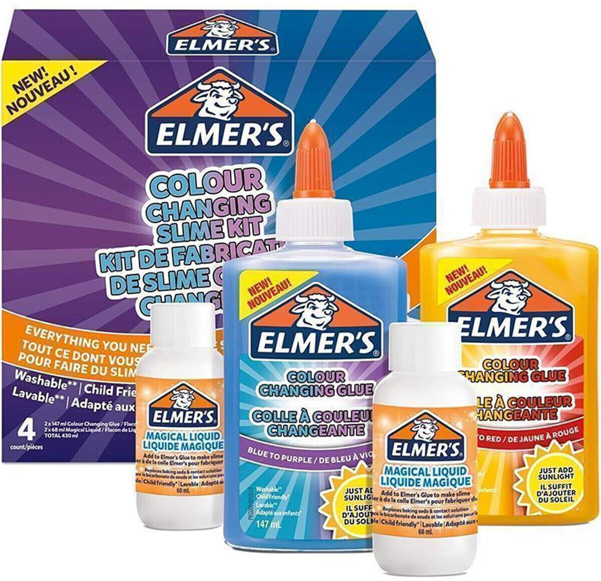 Photos - Creativity Set / Science Kit Elmers Elmer's Elmer's Slime Set with color changing glue 
