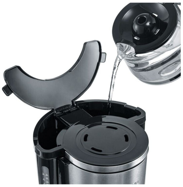 Severin KA4823 Filterkaffeemaschine mit Glaskanne Schwarz Edelstahl, Bild 4