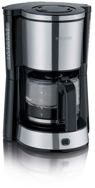 Severin KA4823 Filterkaffeemaschine mit Glaskanne Schwarz Edelstahl, Bild 5