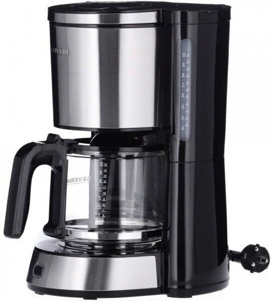 Severin KA4823 Filterkaffeemaschine mit Glaskanne Schwarz Edelstahl, Bild 6