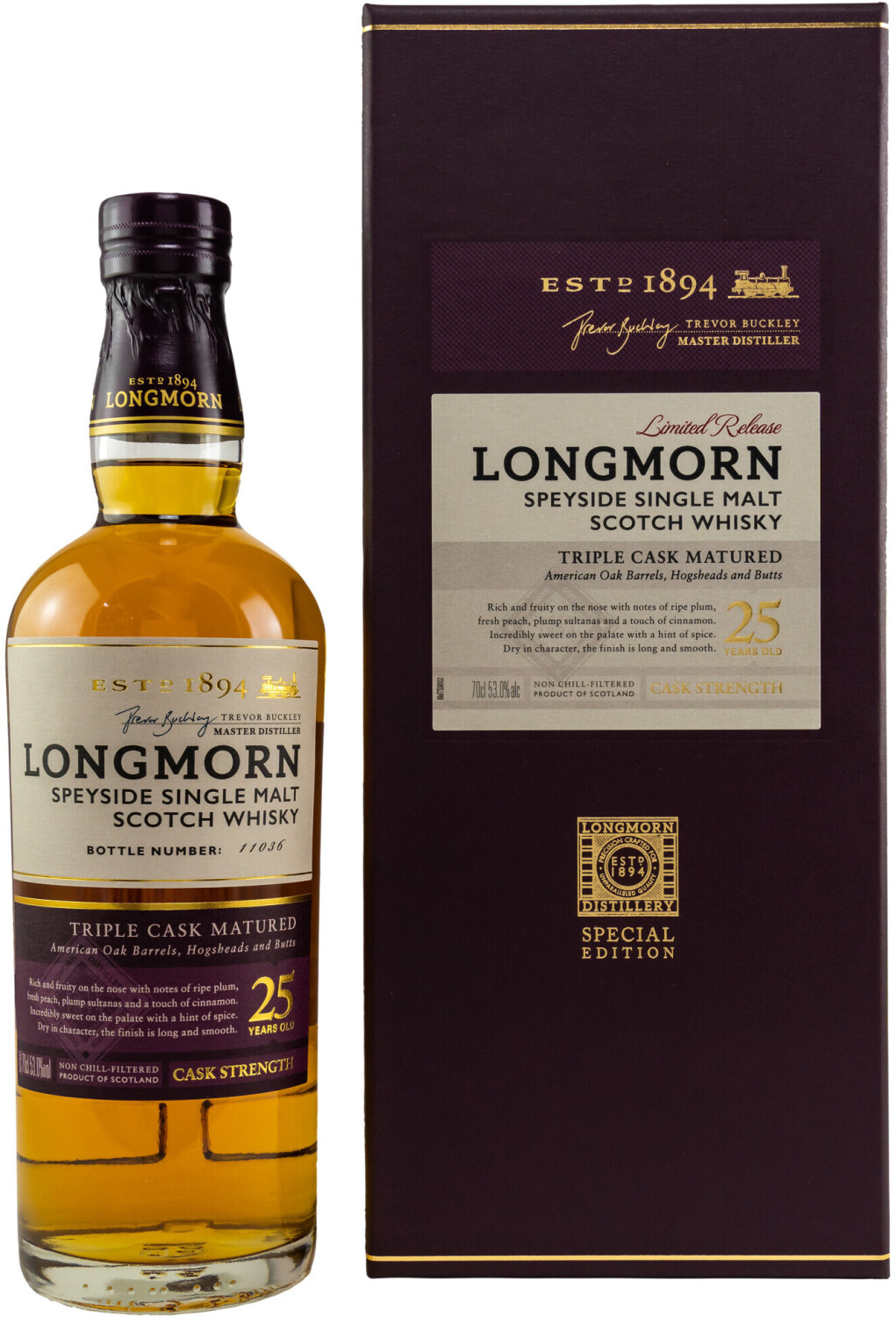 Longmorn 25 Years Triple Cask Matured 0,7l 52,8%
