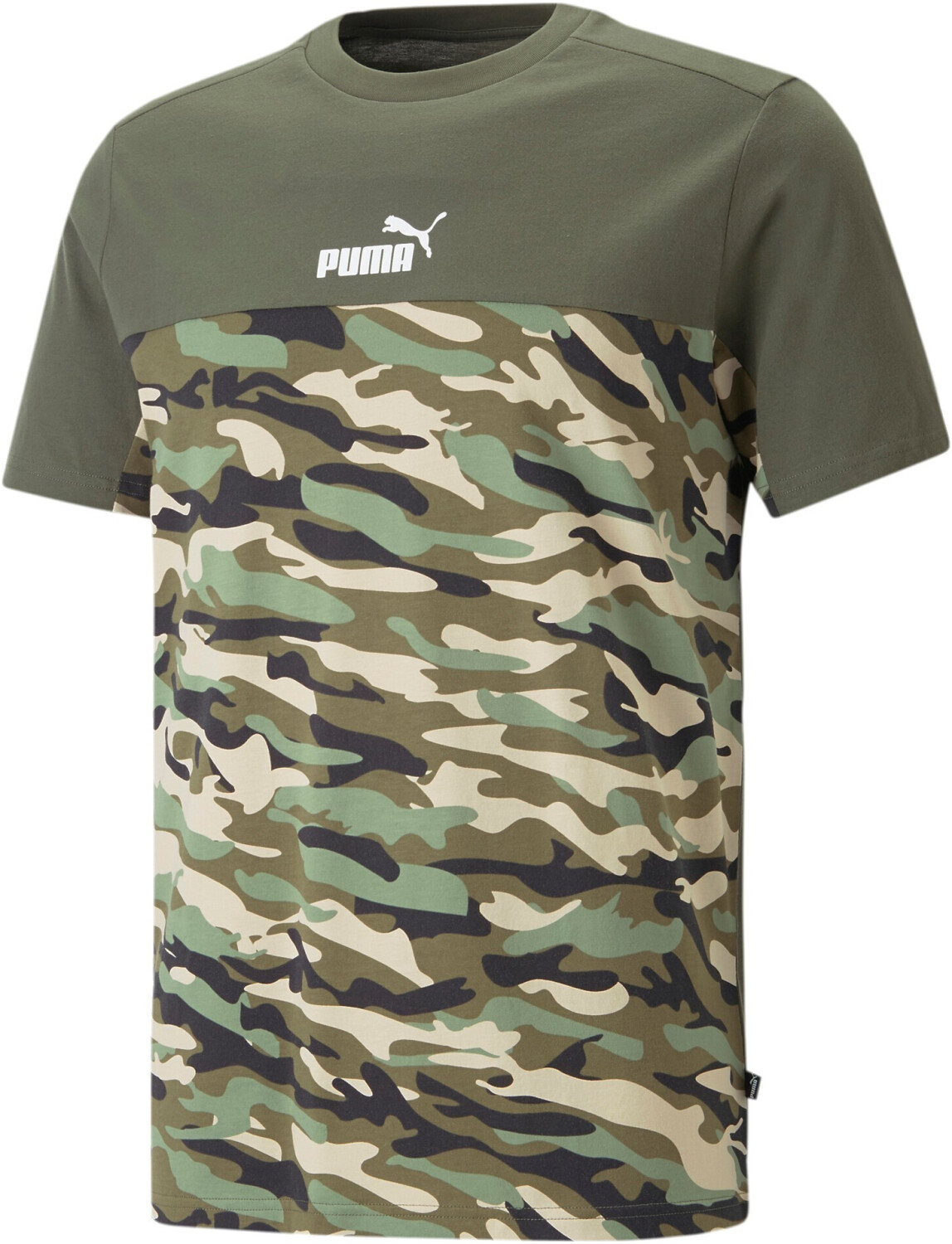 Puma Ess Block Camo Tee green moss