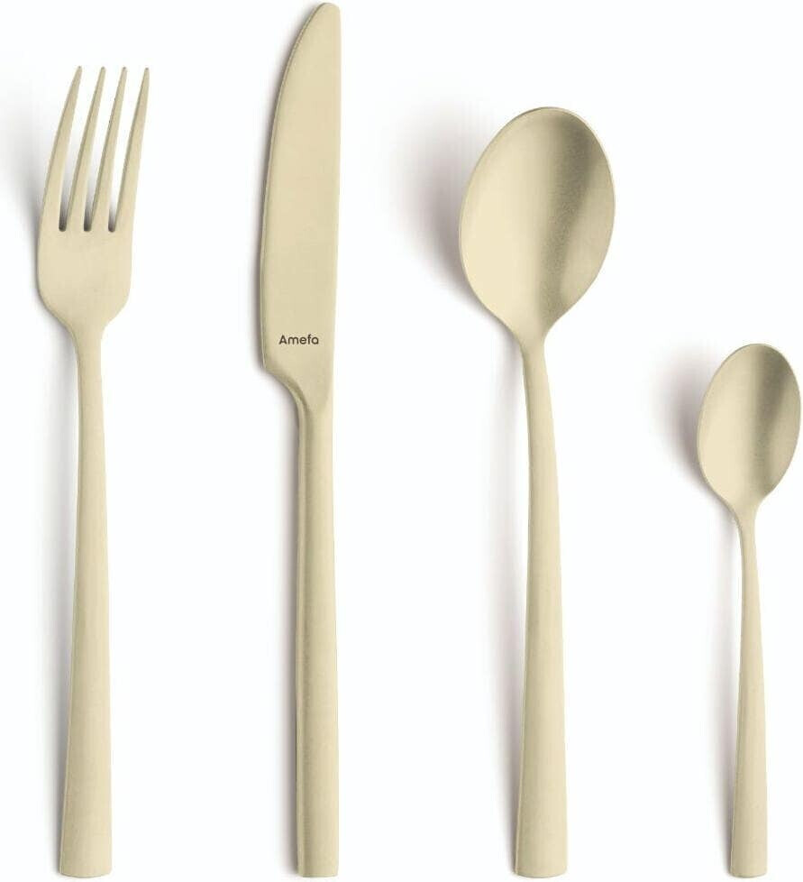 Amefa Cutlery Set MANILLE 16 pcs. Champagner PVD coated Stainless Steel