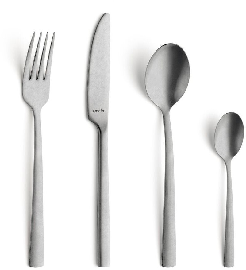 Amefa Cutlery Set MANILLE 16 pcs. Stainless Steel Vintage Look Silver
