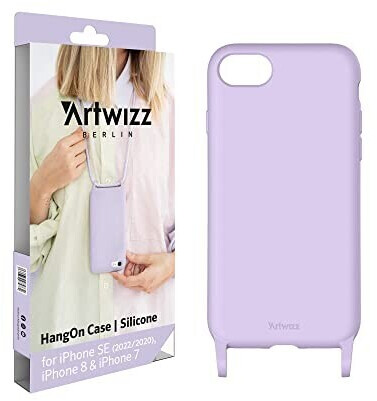 Artwizz HangOn Case kompatibel mit iPhone 14 Pro - Elastische Schutzhülle  aus Silikon als Handykette zum Umhängen mit Band - Schwarz ab 38,99 €