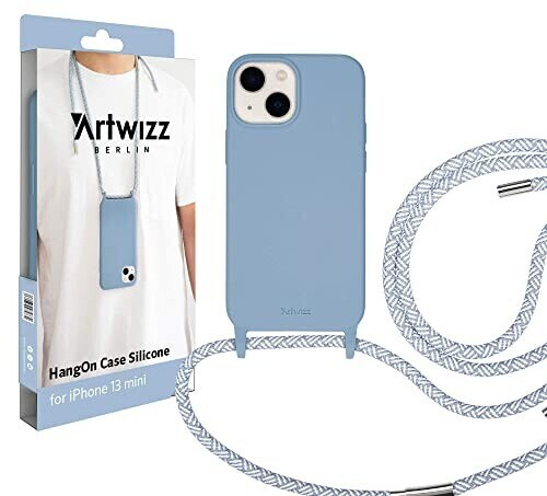 Artwizz HangOn Case kompatibel mit [iPhone 13 Mini] - Elastische  Schutzhülle aus Silikon als Handykette zum Umhängen mit Band - Nordic Blue  ab 29,99 €