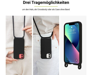 Artwizz HangOn Case kompatibel mit iPhone 14 - Elastische Schutzhülle aus  Silikon als Handykette zum Umhängen mit Band - Schwarz ab 38,99 €