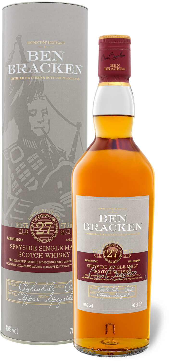 Ben Bracken 27 Jahre Islay Single Malt Scotch Whisky 0,7l 40% ab 69,99 € |  Preisvergleich bei | Whisky