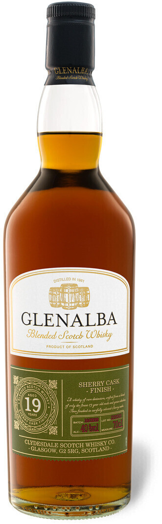 Glenalba 19 Jahre Scotch | Blended 40% Sherry Cask bei Finish 0,7l Preisvergleich ab Whisky € Oloroso 39,99