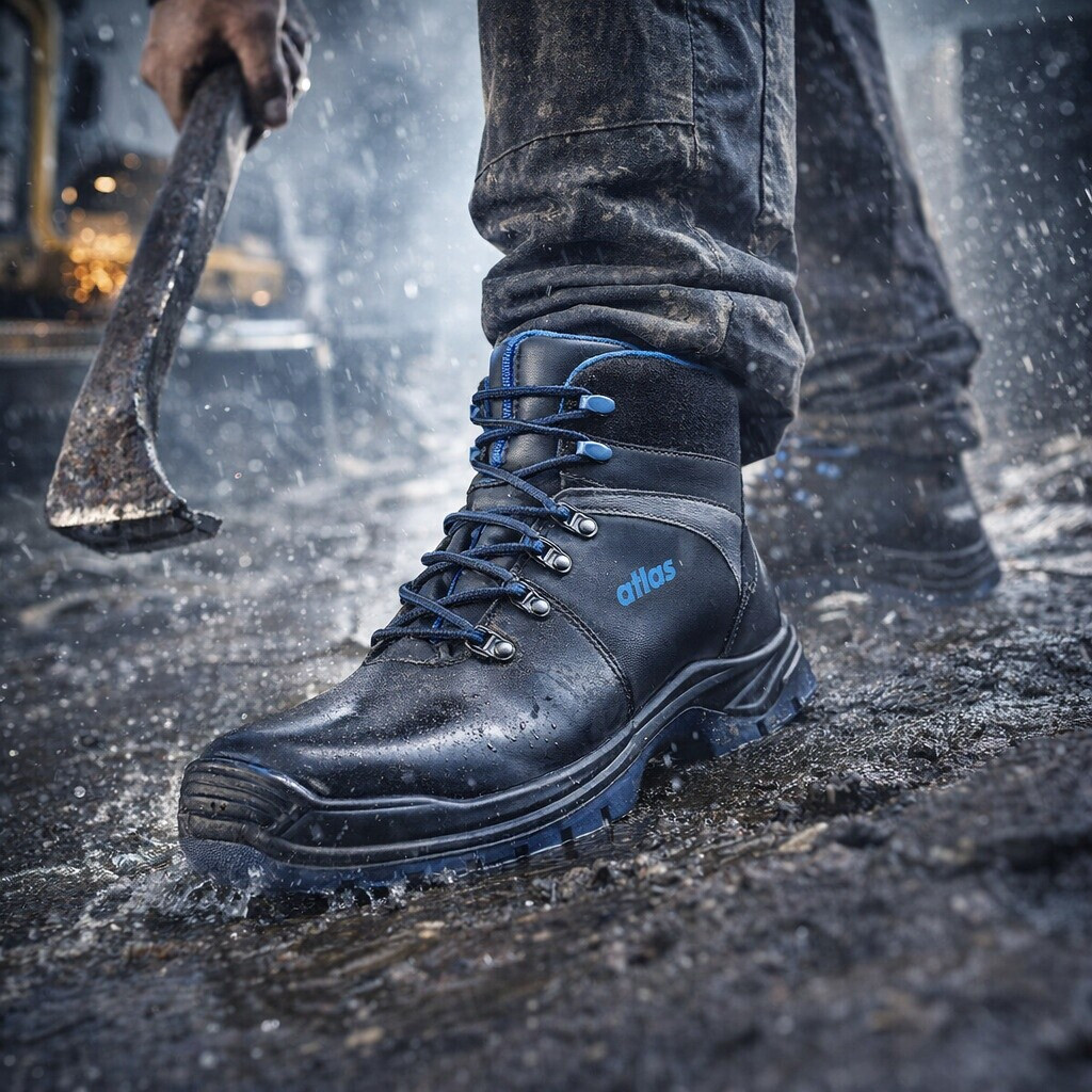 Scarpe Antinfortunistiche Atlas SL 535 XP Blue ESD S3, Senza Metallo, Taglie 39-49 - 4