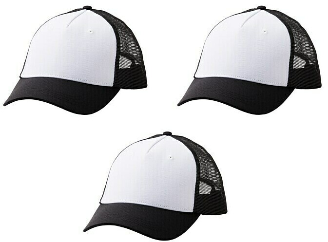 Cricut Trucker Kappe schwarz/weiß 3St.