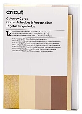 Cricut Cut-Away Cards Card Set R40 Neutrals grau, khaki, creme