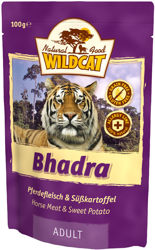 Wildcat Bhadra Pferdefleisch mit Süßkartoffeln Katze Trockenfutter Pferdefleisch mit Süßkartoffeln 100g Katzen Katzenfutter