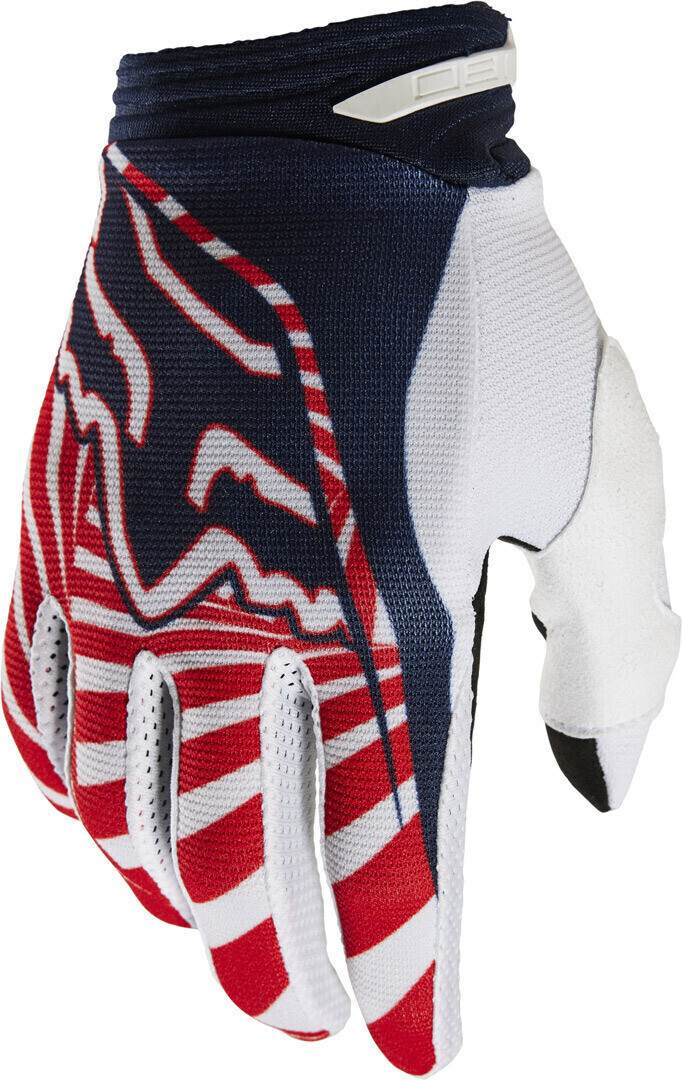 Photos - Motorcycle Gloves Fox 180 Goat blue/red 