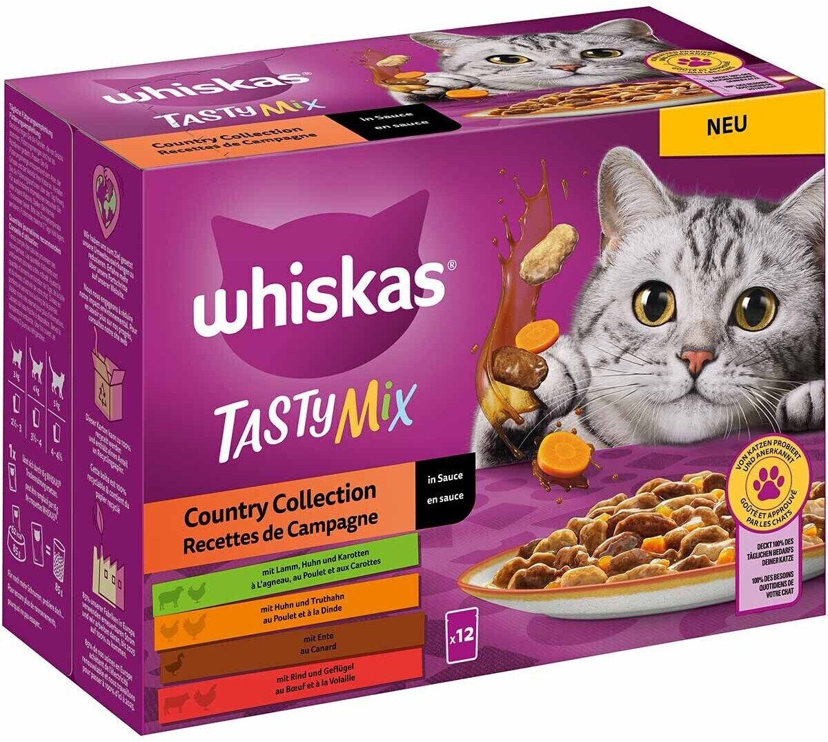 Whiskas TASTY MIX Mega Pack Wet Food Country Collectionin sauce