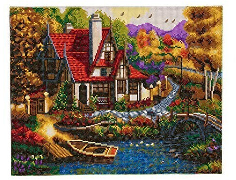 Crystal Art Riverside Cottage 40x50cm