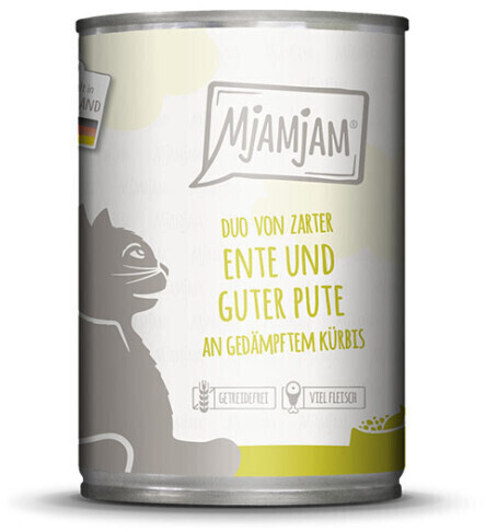 MjAMjAM DUO Wet Cat Food Duck & turkey with steamed pumpkin 400g