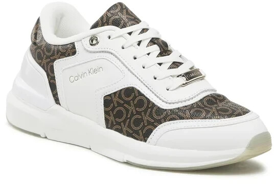 Calvin Klein Flexi Runner Lace Up (HW0HW01216) white/brown mono