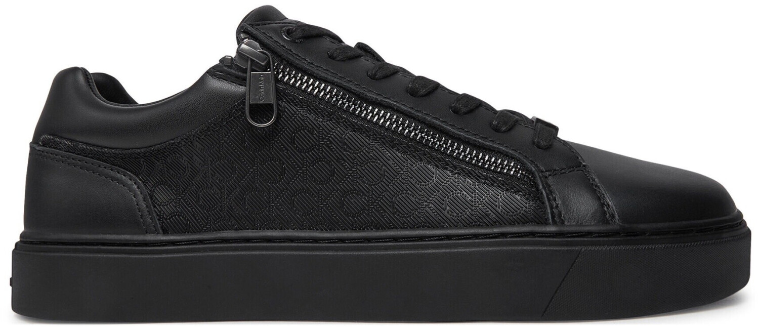 Calvin Klein Low Top Lace Up W/Zip Mono Jq (HM0HM01013) black mono jacquard