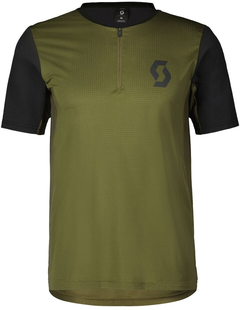 Scott Trail Vertic Zip S/S FirGreen/Black