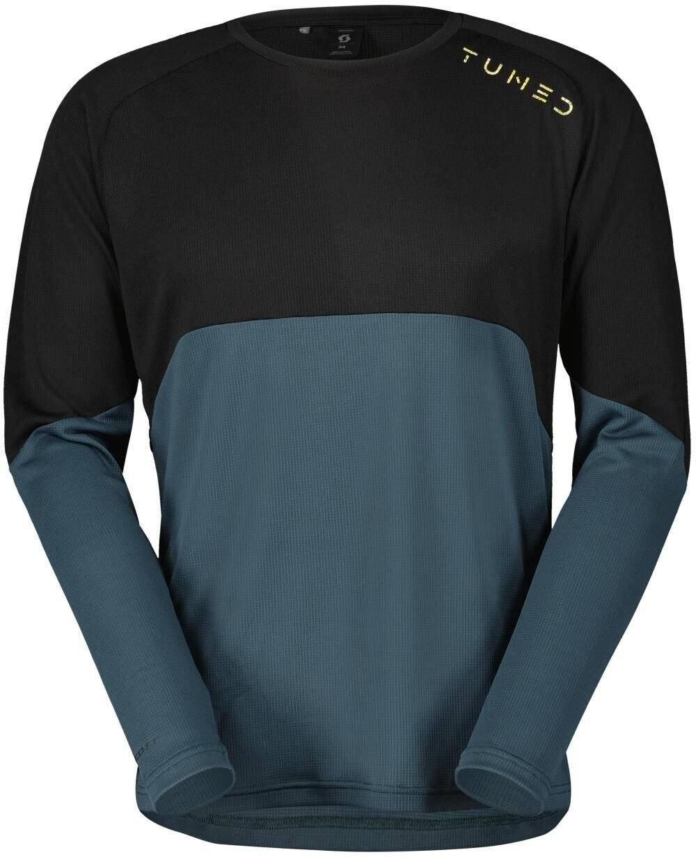 Scott Trail Tuned L/S Black/ArubaGreen