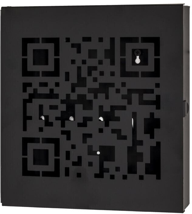 HAKU Key box Quinn 17515, black, with 10 hooks, with latch closure
