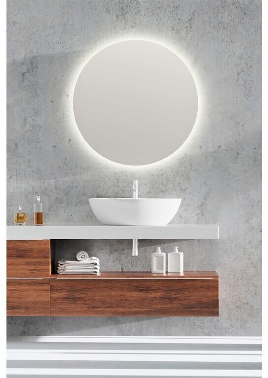 Mirrors and More LED Lichtspiegel Bad Wandspiegel FRANZI rund Ø60cm ab  124,90 € | Preisvergleich bei