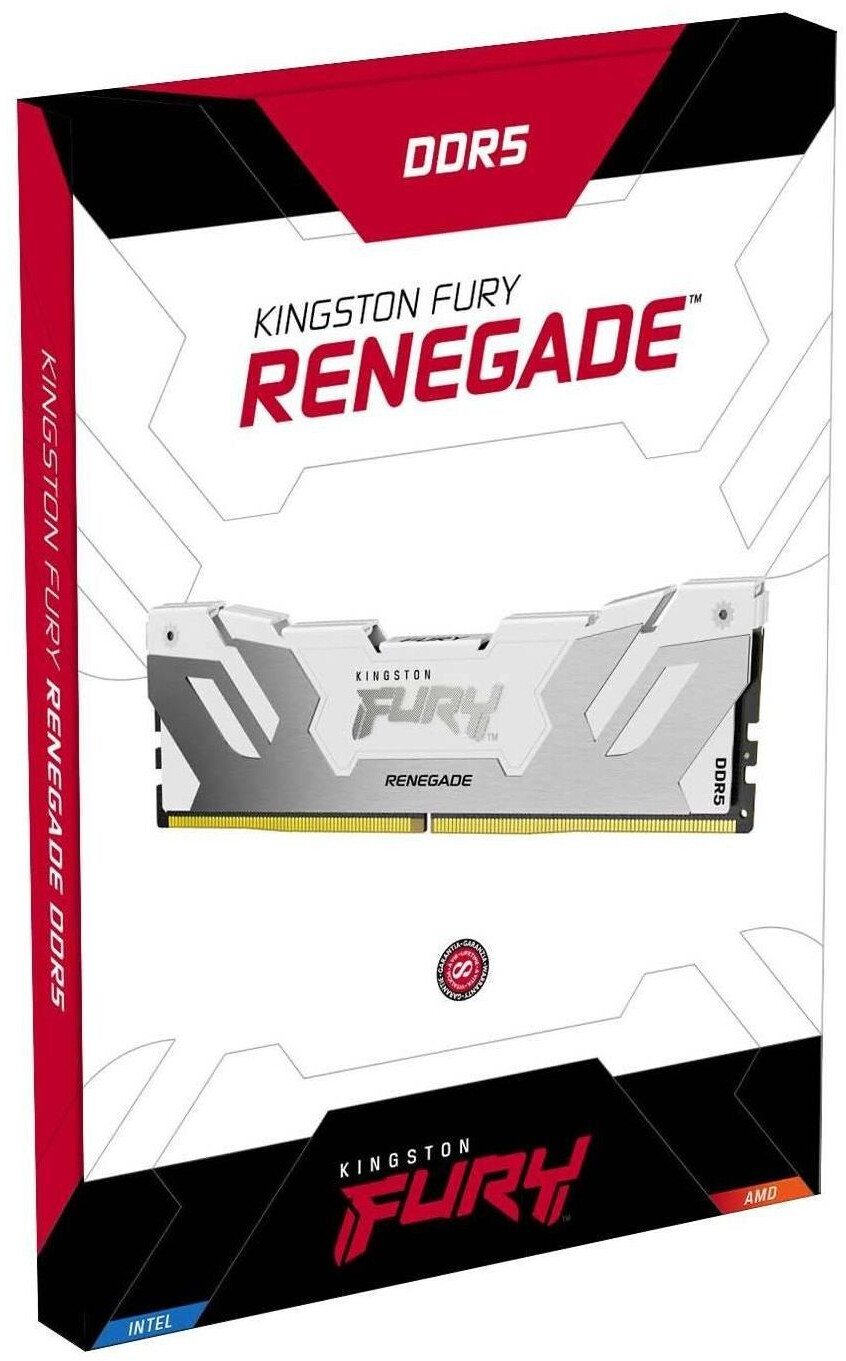 Kingston Fury Renegade Silver 32Go (2x16Go) DDR5 6000MHz - Mémoire PC  Kingston sur