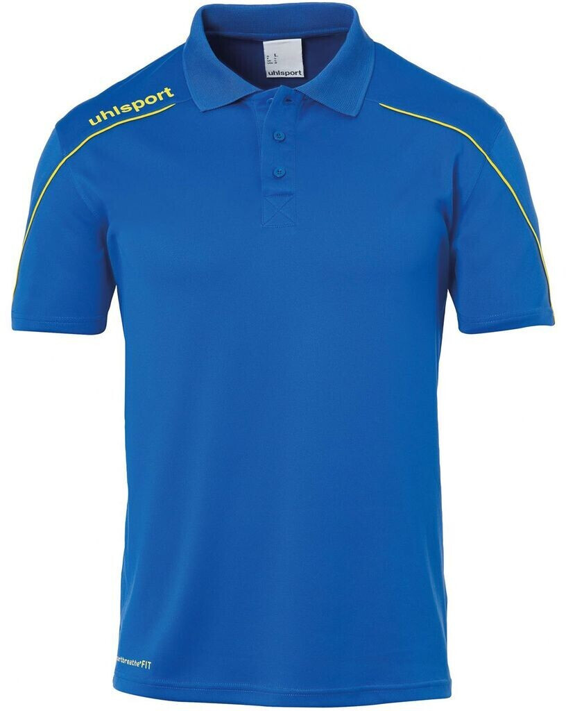 Photos - Football Kit Uhlsport Stream 22 polo shirt  blue/yellow (1002204)