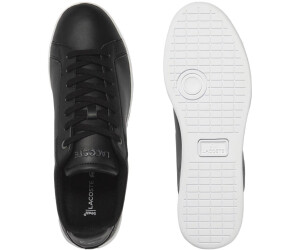 Lacoste black leather trainers store