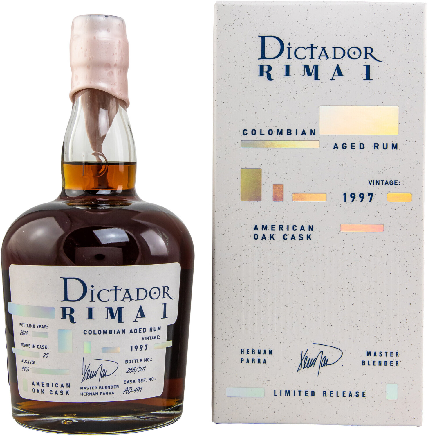 Dictador Rima 1 Vintage 1997 Colombian Aged Rum 0,7l 44%