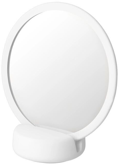 Blomus Cosmetic mirror Sono White, Ø 17cm, with stand, 5x magnification