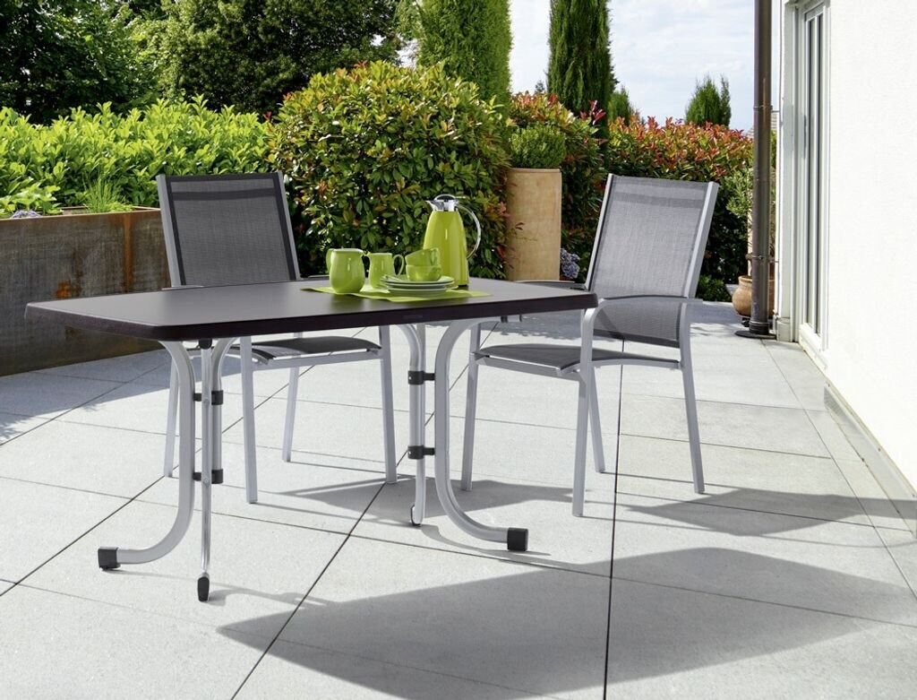 Sieger Gartentisch Mecalit Metall 115x70cm klappbar grau ab 228,00 € (Oktober 2026)
