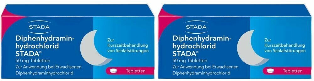 Diphenhydraminhydrochlorid Stada 50mg Tabletten (2x20 Stk.) ab 8,31