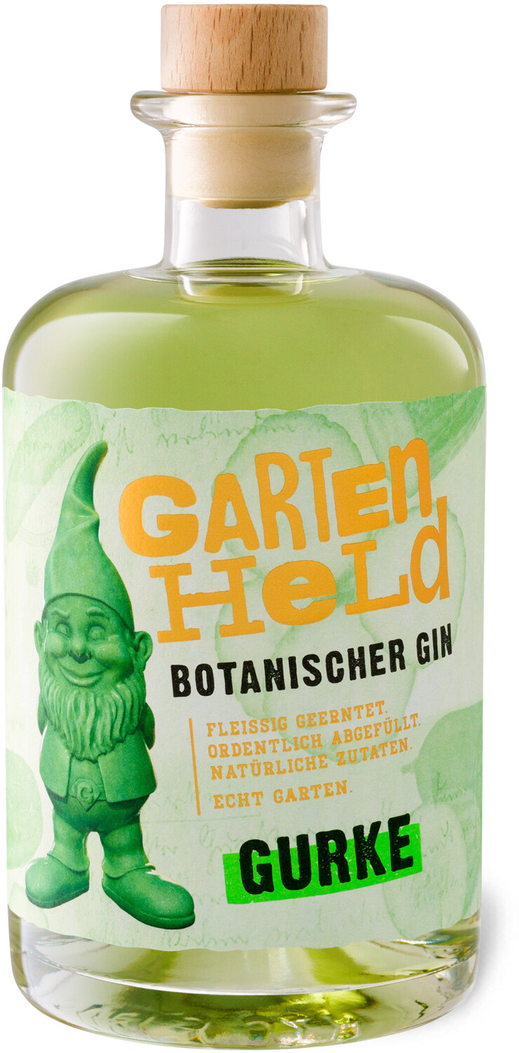 Gartenheld Botanischer Gin Preisvergleich bei 0,5l € | Gurke 37,5% 17,90 ab