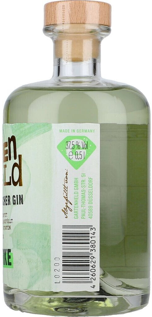 Gartenheld Botanischer Gin Gurke 0,5l 17,90 | Preisvergleich ab bei 37,5% €