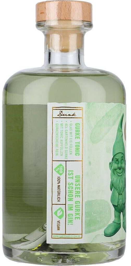 Gartenheld Botanischer Gin Gurke 0,5l Preisvergleich 17,90 37,5% bei | ab €