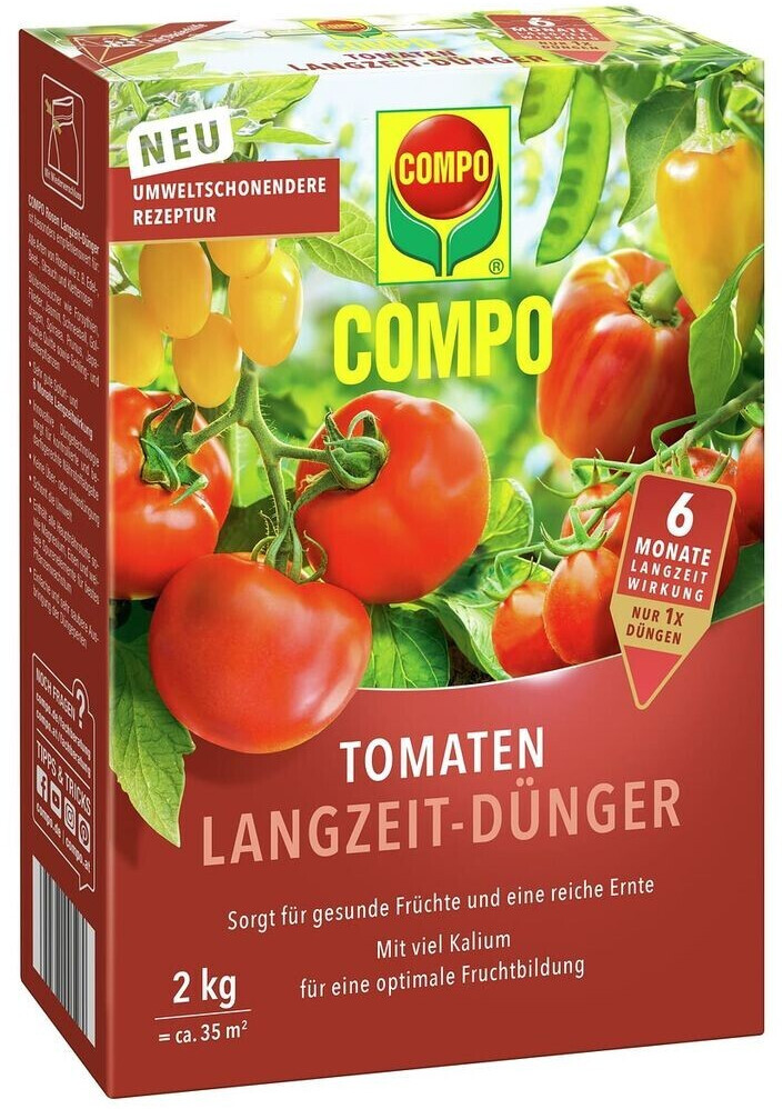 COMPO Tomaten LangzeitDünger Tomaten SpezialLangzeitdünger 2kg