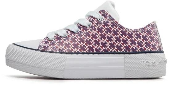 Tommy Hilfiger Low Cut Lace-Up T3A9-32289-0753 white/bordeaux