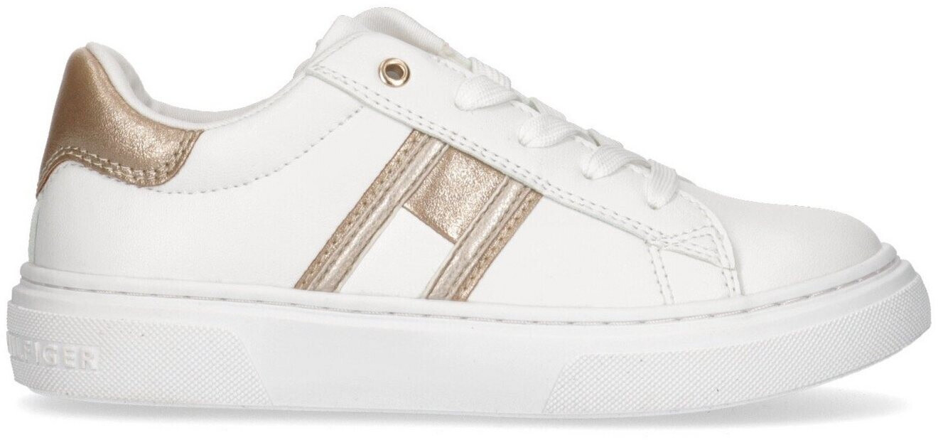 Tommy Hilfiger Flag Low Cut Lace-Up T3A9-32703-1355 white/platinum