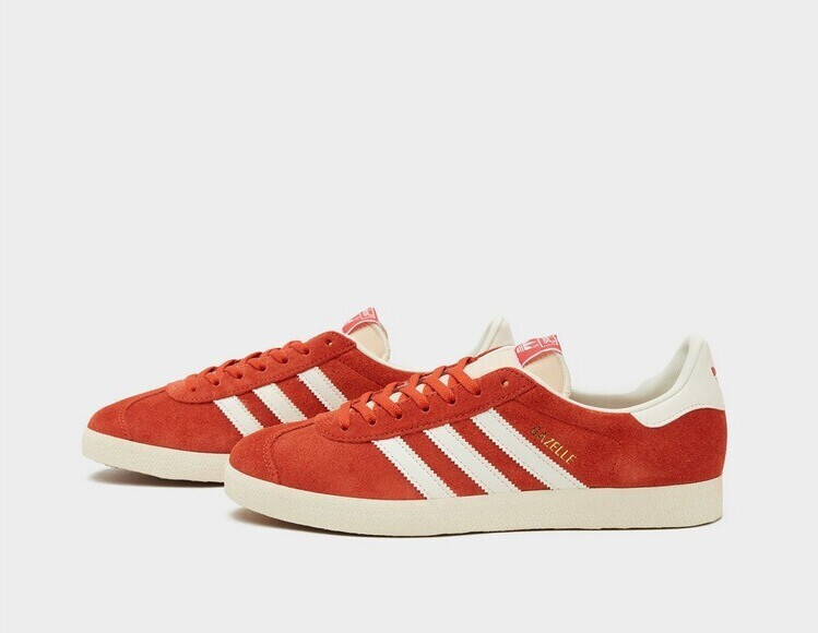 Adidas hamburg cream and red top
