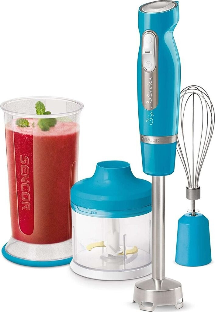 Titanium/Ice Crash Hand Mixer with 6 Blades, Pink SENCOR