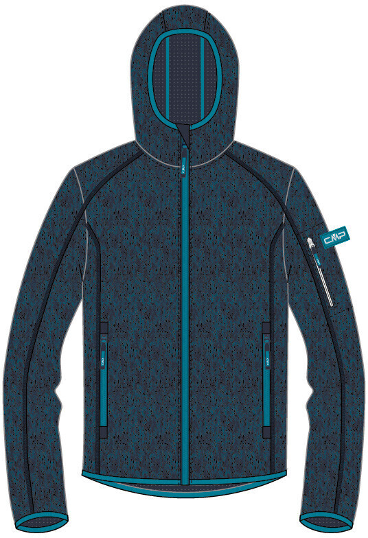 CMP Boy Jacket Fix Hood (30H5914) deep lake-antracite