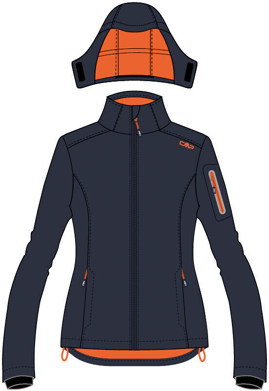 CMP Woman Jacket Zip Hood (39A5016) antracite-campari