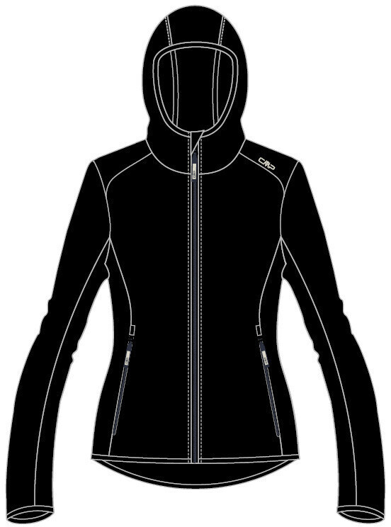 CMP Girl Jacket Fix Hood (39A5115) black