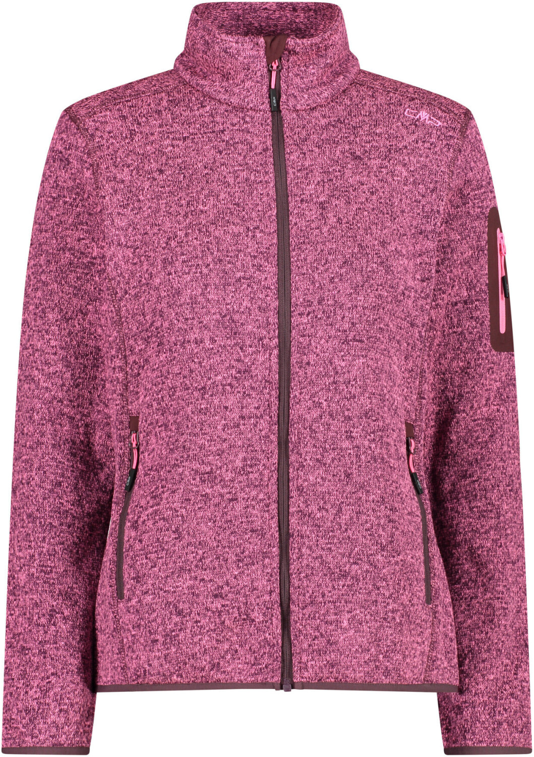CMP Fleece Jacket Knit-Tech Melange (3H14746) pink fluo-plum