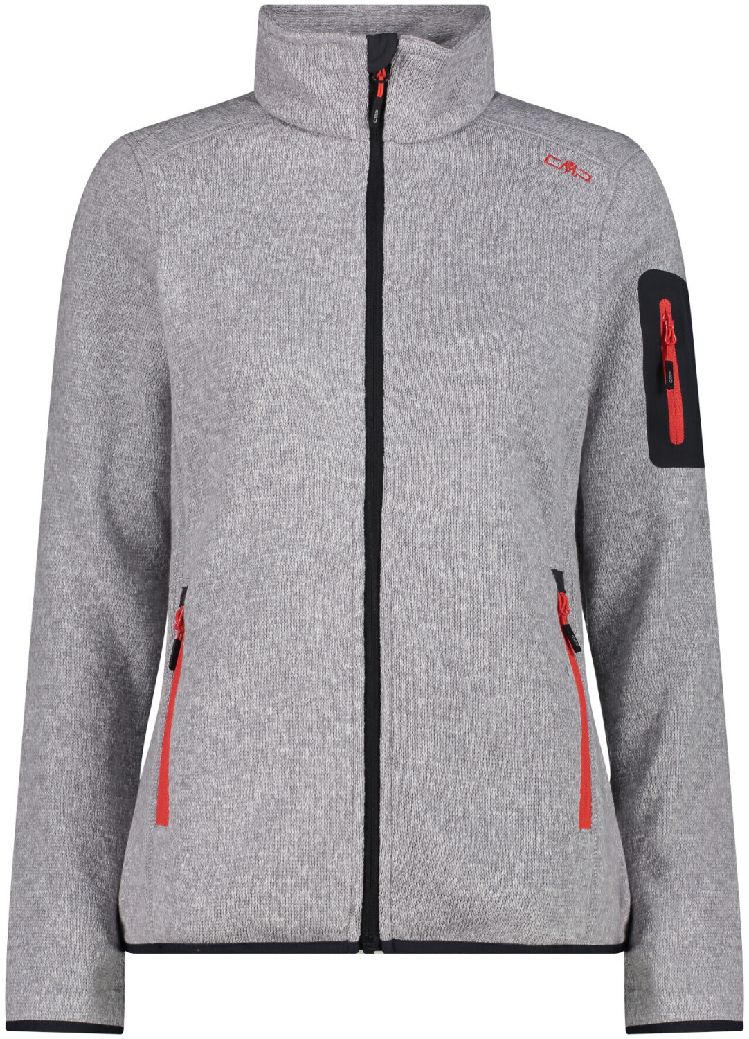 CMP Fleece Jacket Knit-Tech Melange (3H14746) argento-campari